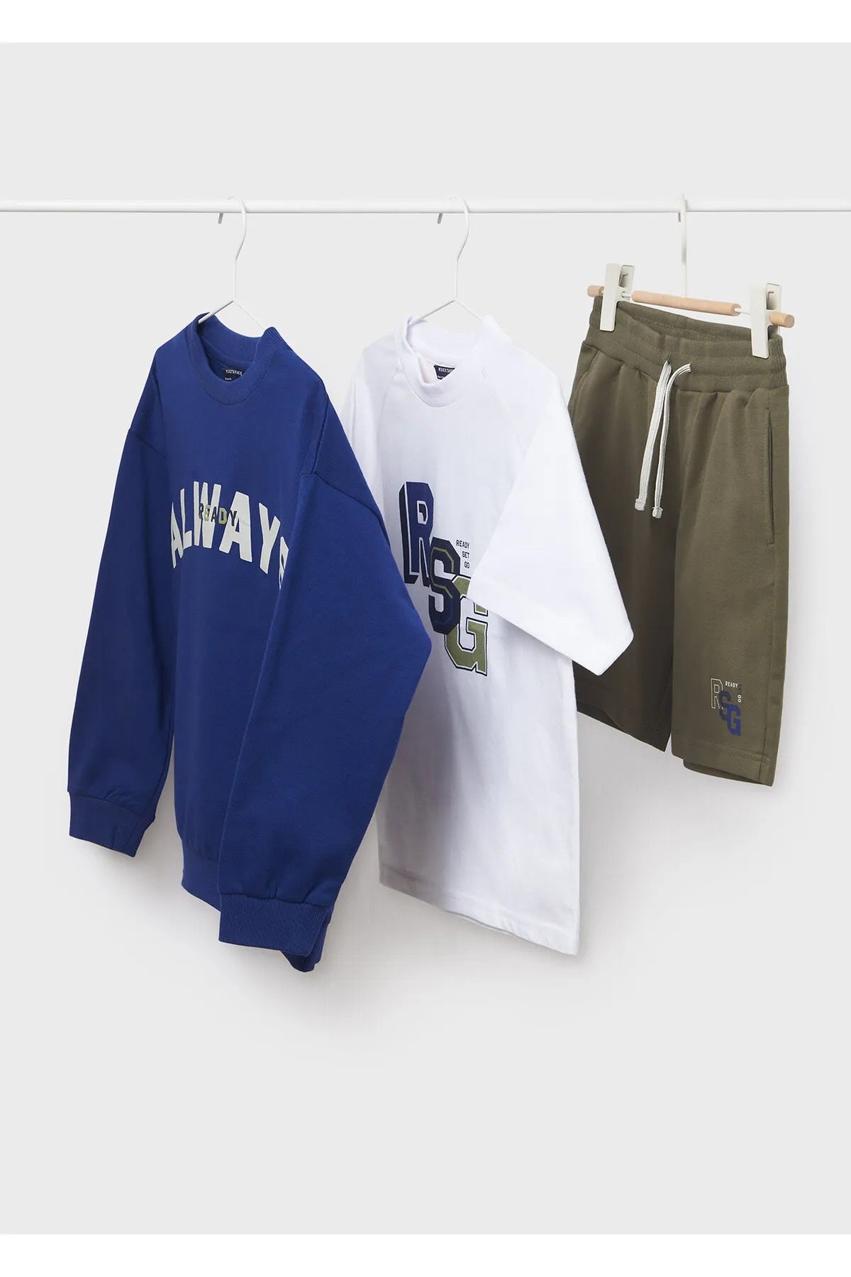 Mayoral  erkek çocuk yazlık tişört şort 3 lü set 6652