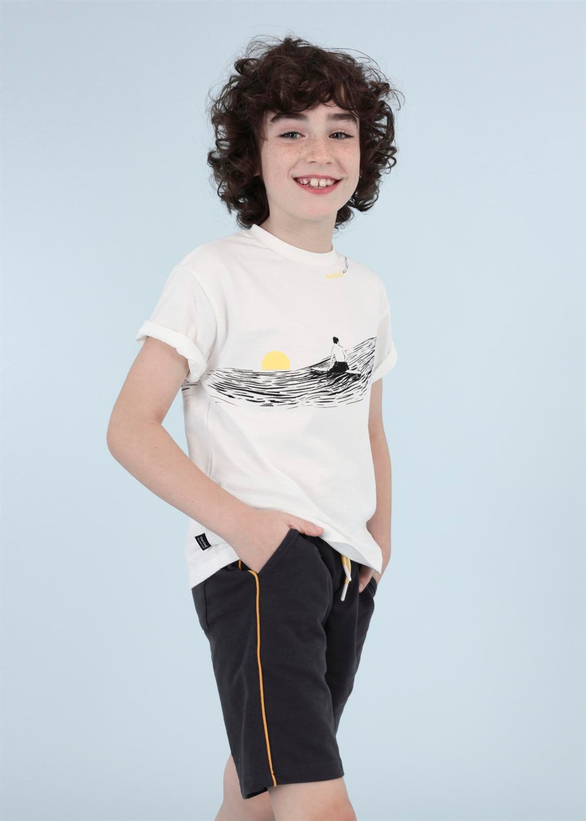 Mayoral erkek çocuk yazlık tişört bermuda 2 li set 6659