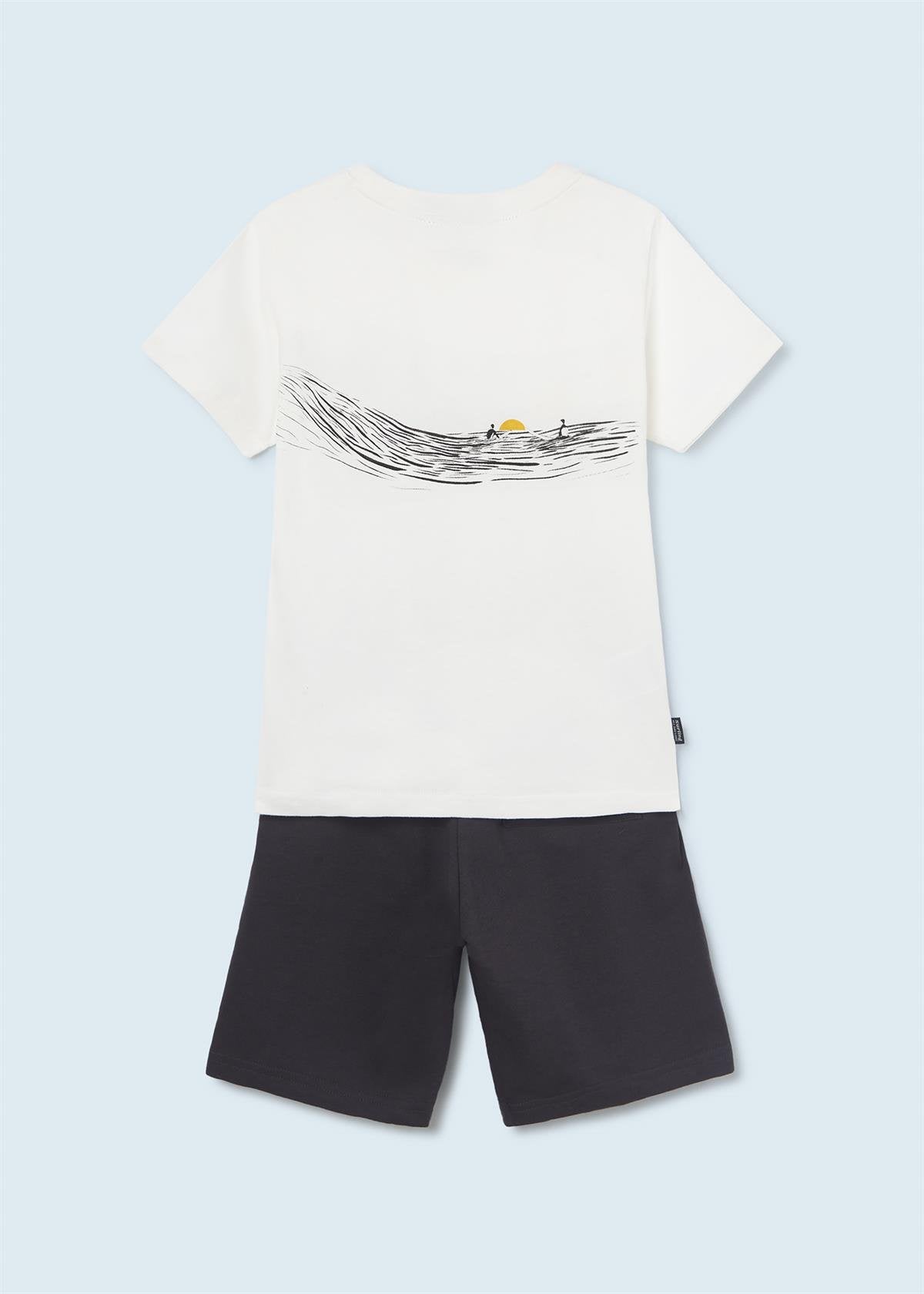 Mayoral erkek çocuk yazlık tişört bermuda 2 li set 6659