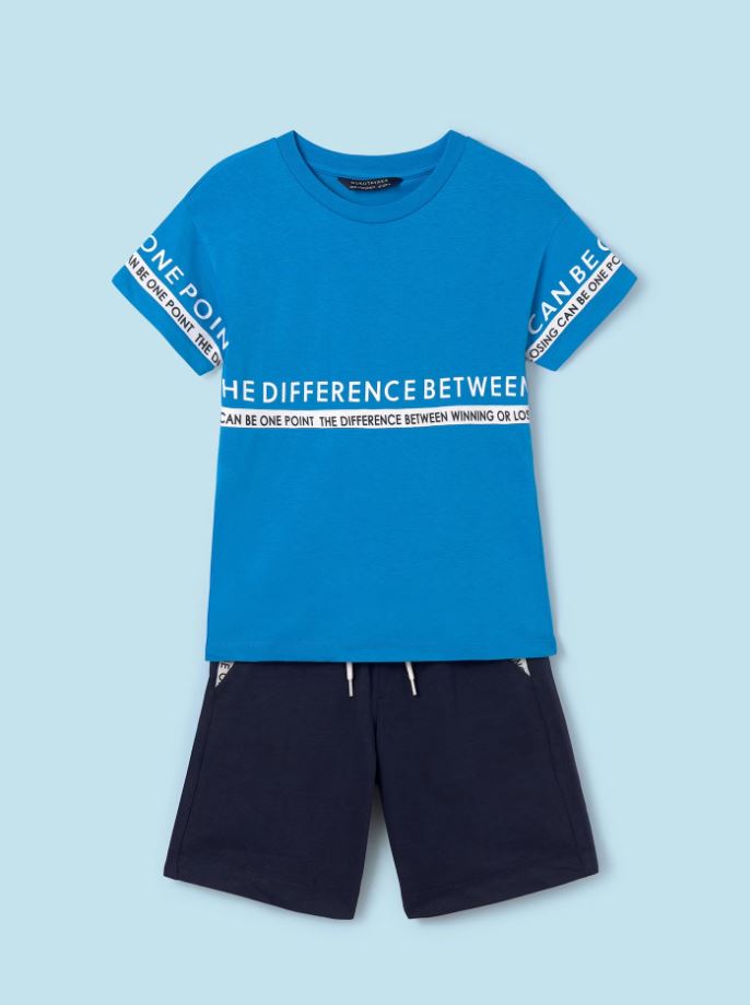 Mayoral erkek çocuk tişört  şort set 6666