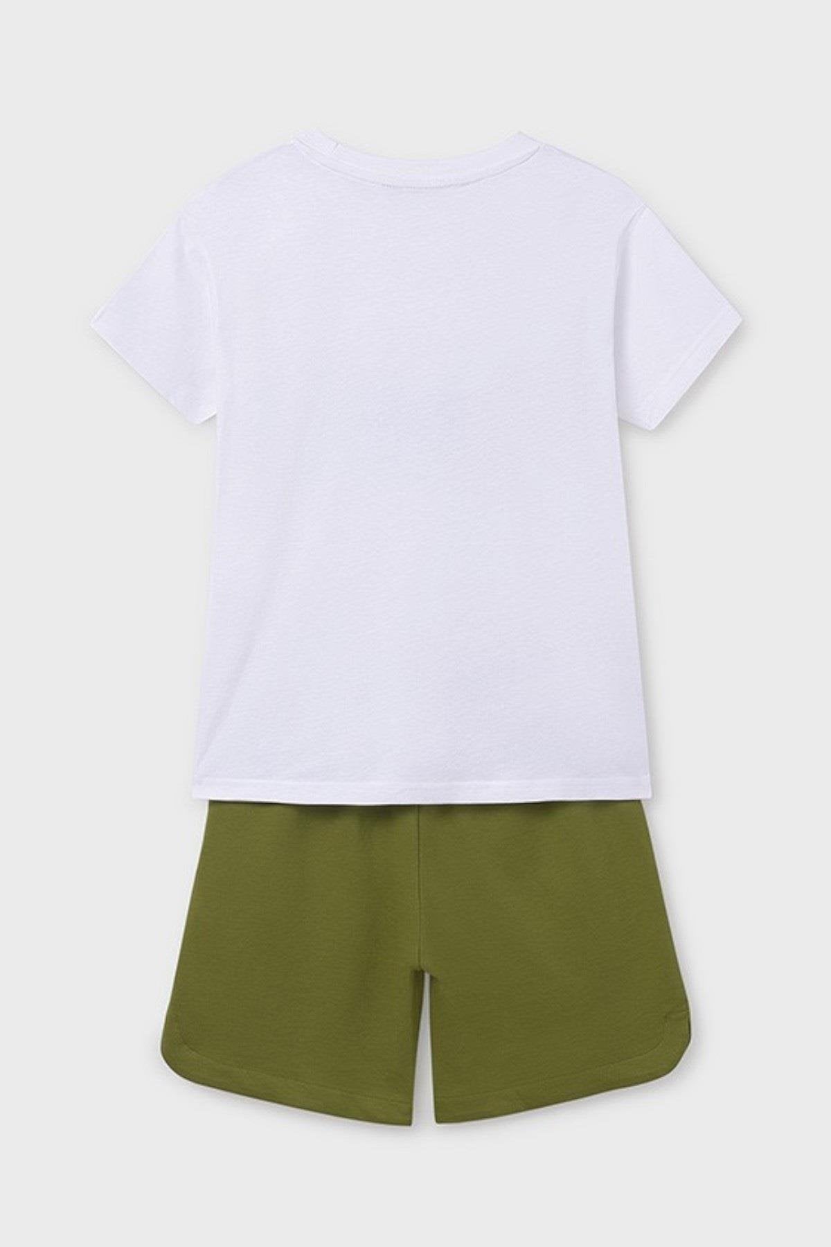 Mayoral erkek çopcuk yazlık tişört şort 2 li set 6683