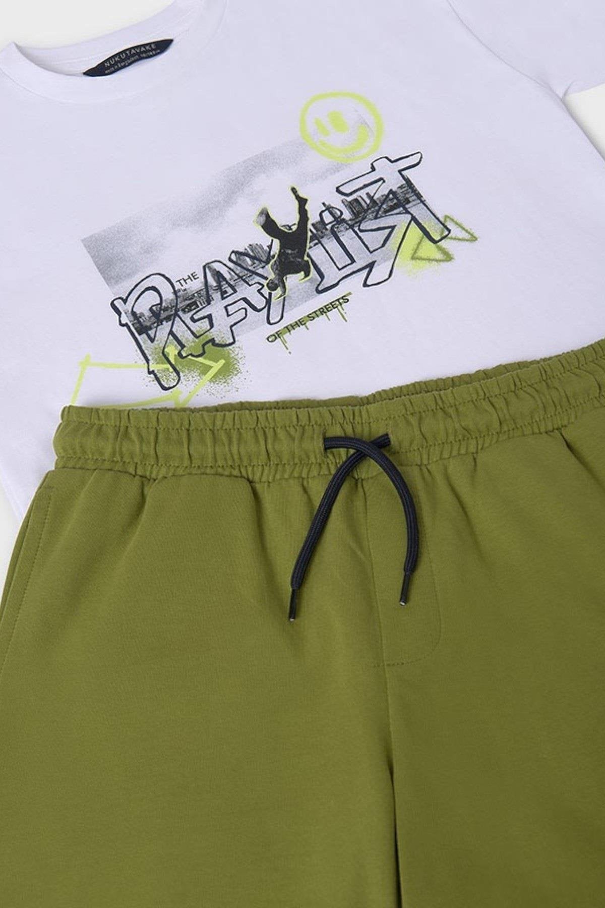 Mayoral erkek çopcuk yazlık tişört şort 2 li set 6683