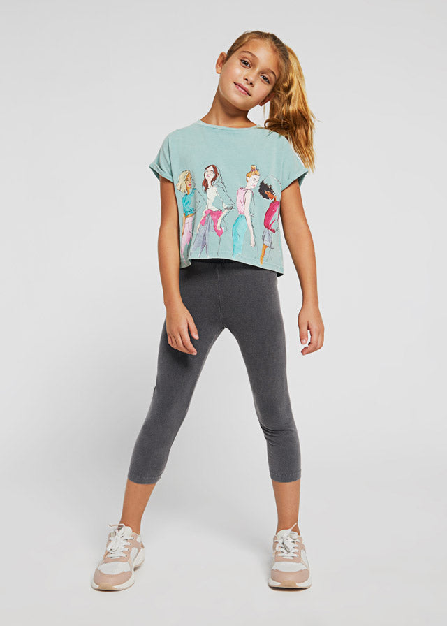 Mayoral kız çocuk tişört tayt 2 li set 6741