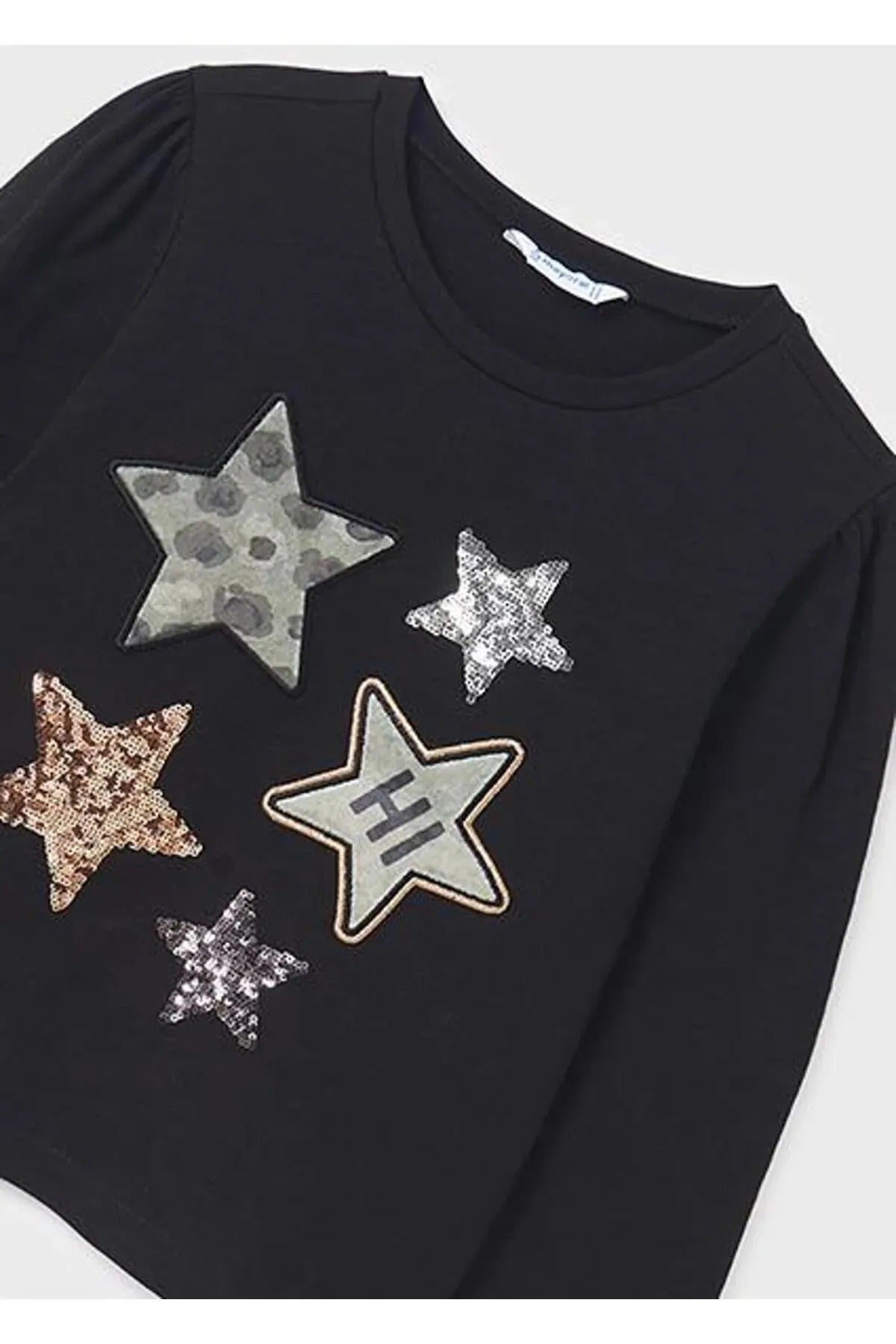 Mayoral kız çocuk uzun kol baskılı tişört 7053