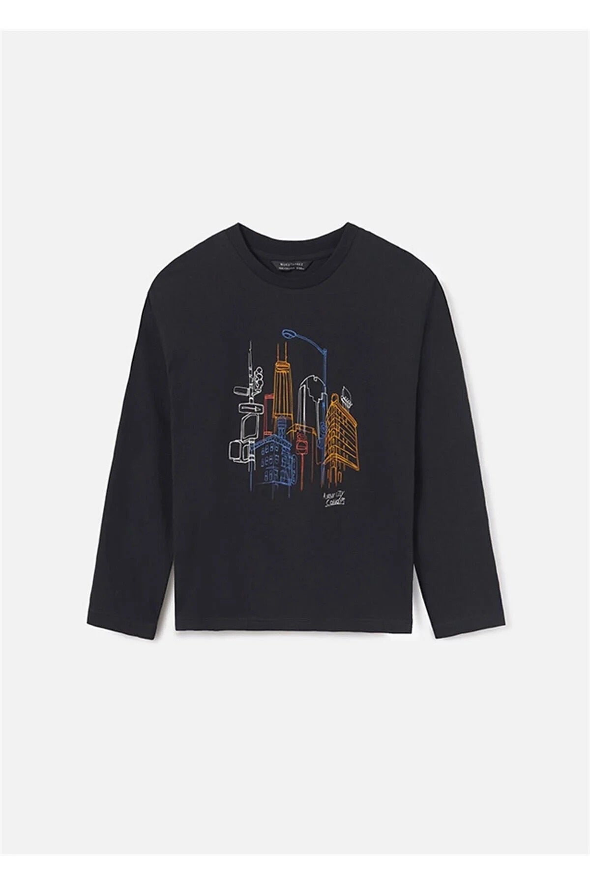 Mayoral erkek çocuk uzun kollu baskılı tişört 7066