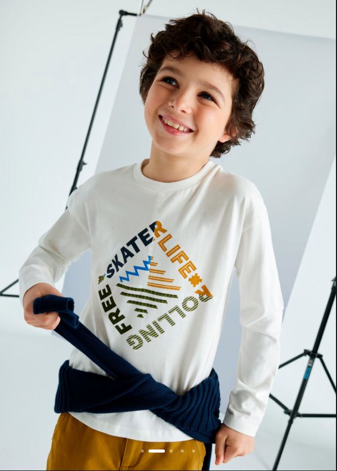 Mayoral erkek çocuk uzun kol tişört 7086