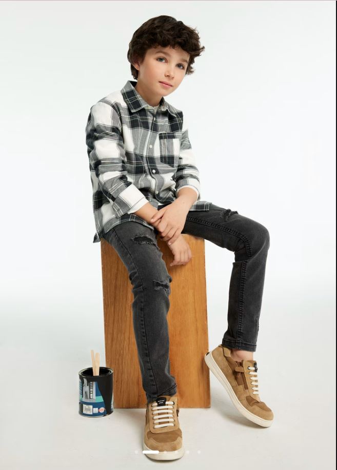Mayoral Erkek Çocuk denim  Yırtık Pantolon 7538