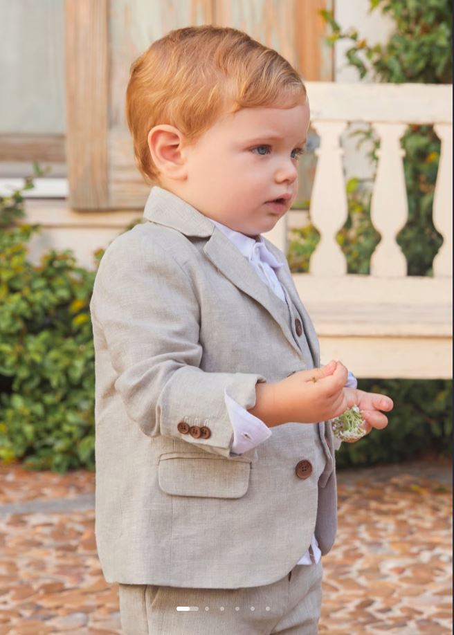 Abel&lula erkek bebek blazer  keten çeket  5701