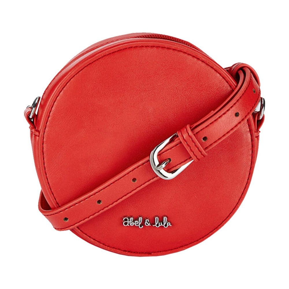 Abel&lula kız çocuk  kırmızı çiçekli çanta 5420