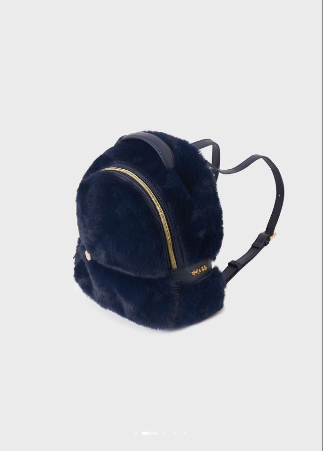 Abel&lula kız çocuk kürklü sırt çantası  5995