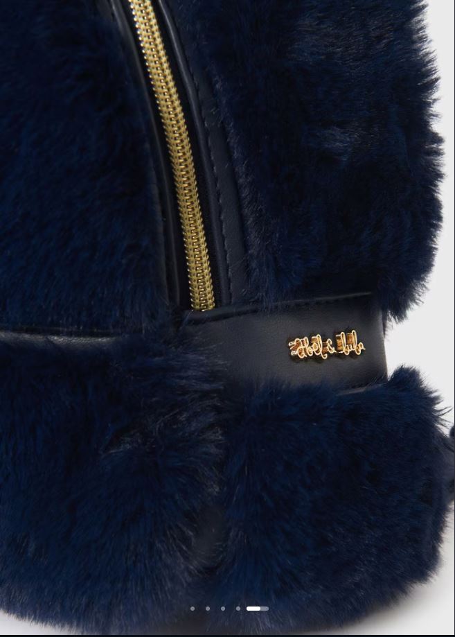 Abel&lula kız çocuk kürklü sırt çantası  5995