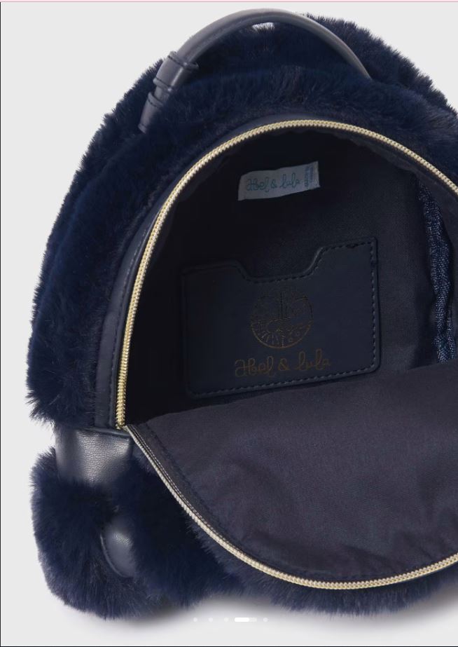 Abel&lula kız çocuk kürklü sırt çantası  5995