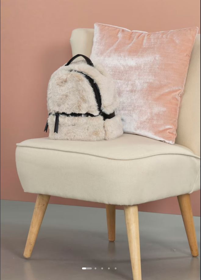 Abel&lula kız çocuk kürklü sırt çantası  5995