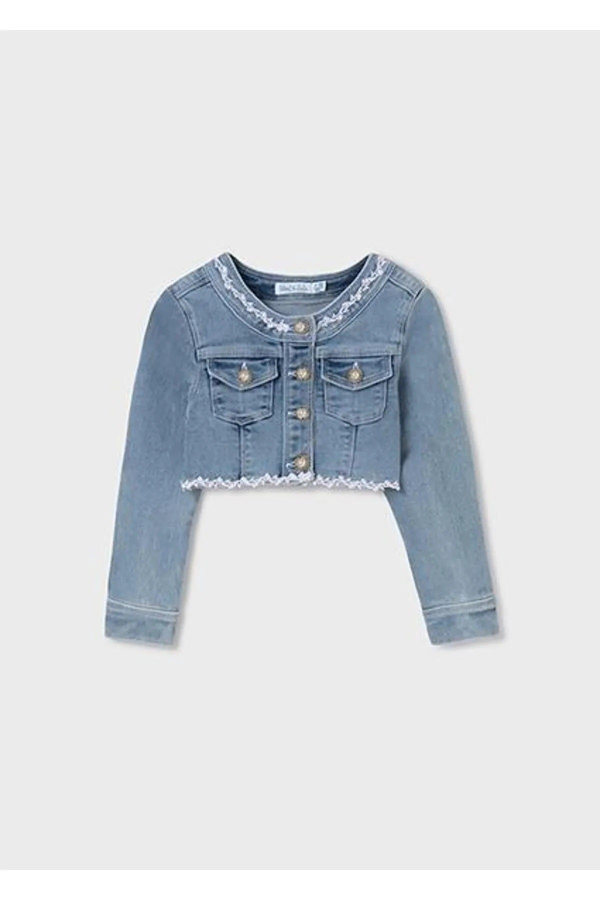 Abel&lula kız çocuk mavi denim çeket 5369