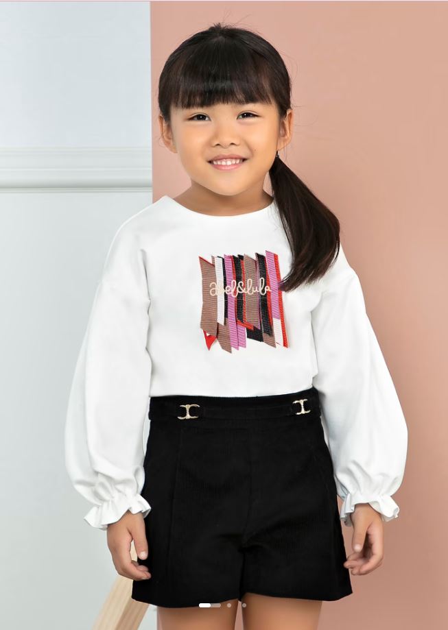 Abel&lulal kız çocuk uzun kol pullover  bluz 5658