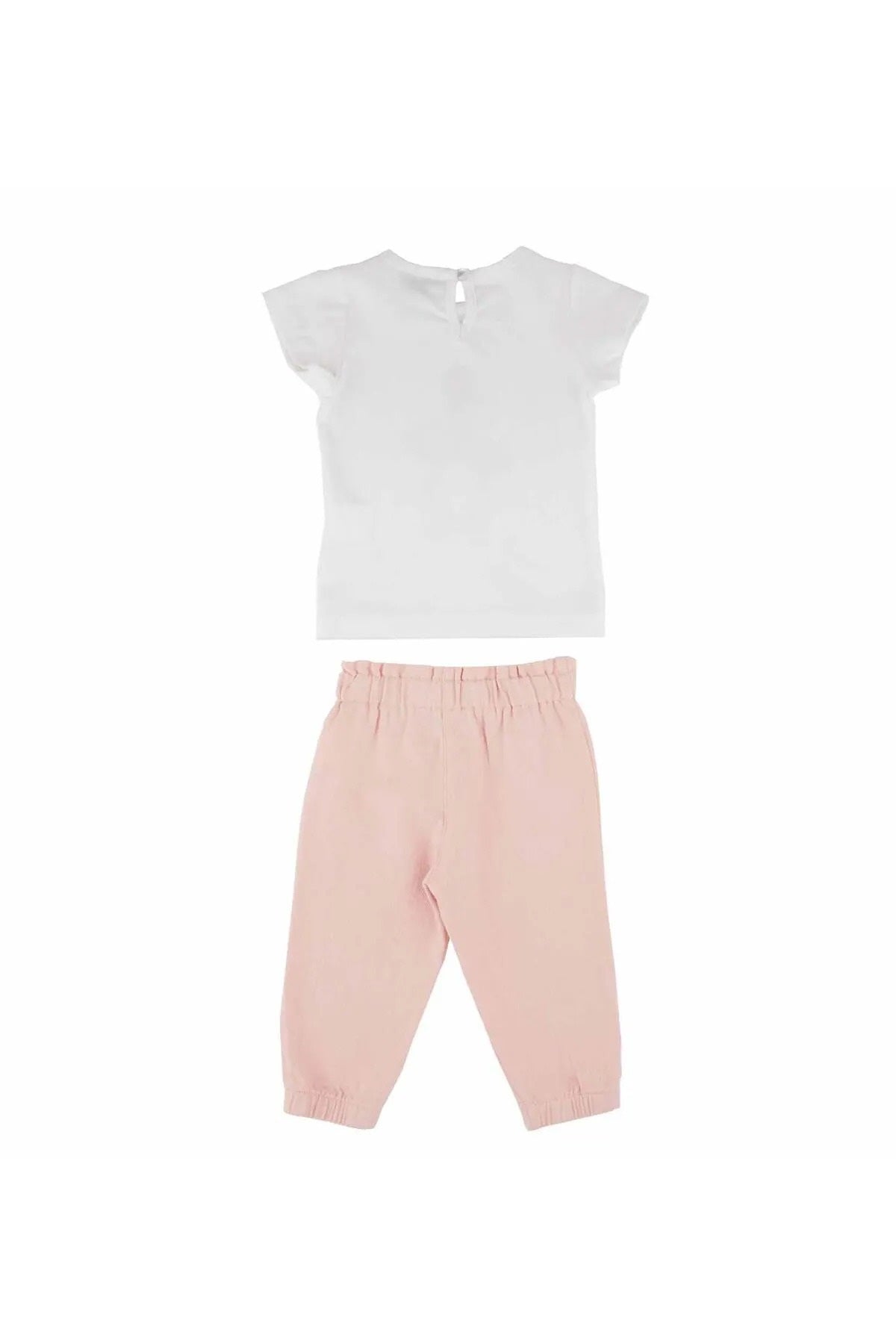 best kids Kız Bebek Ekru-pudra Fiyonklu Pantolon Takım