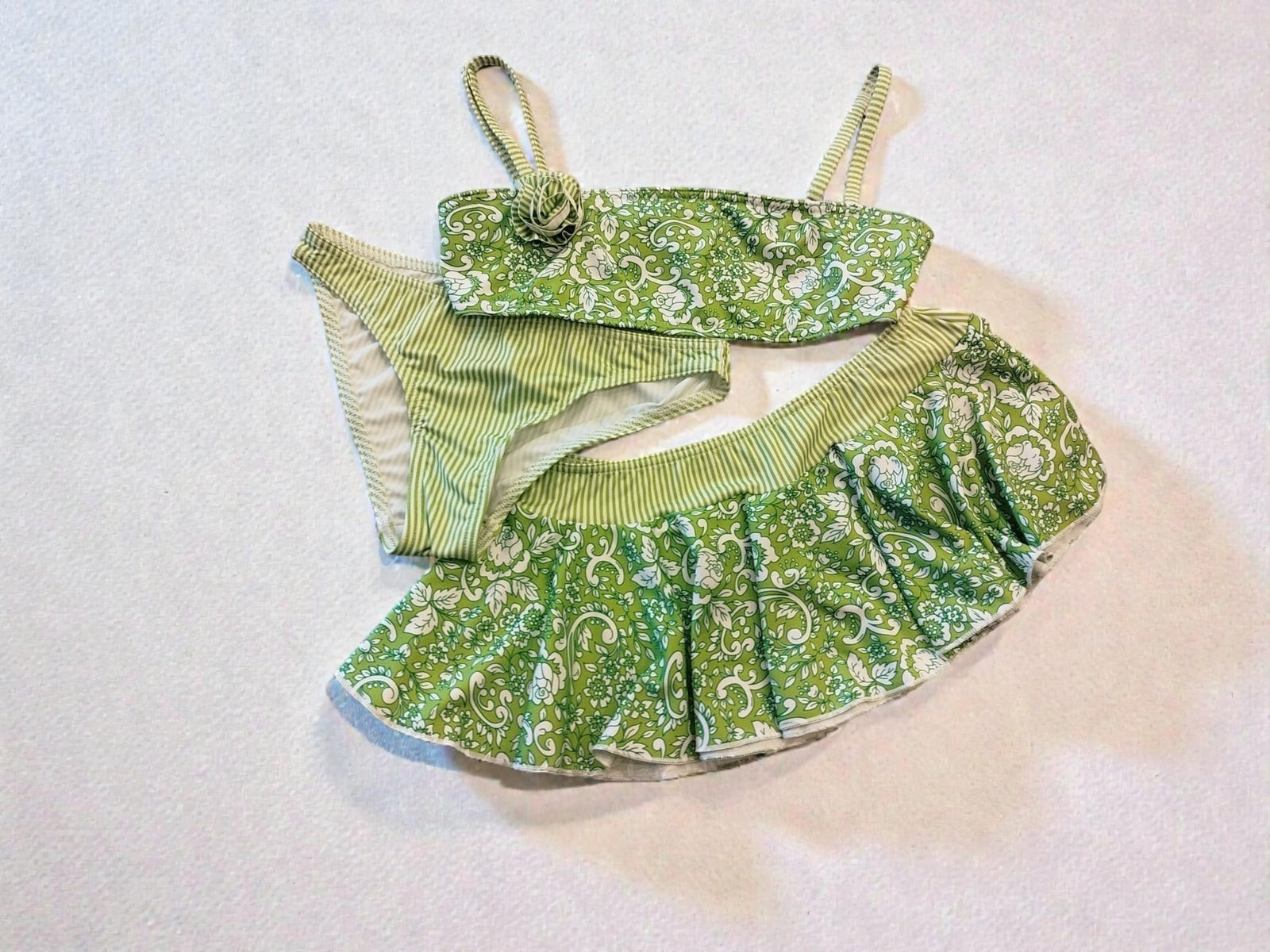 Kom Cecılıa kız çocuk etekli bikini  set