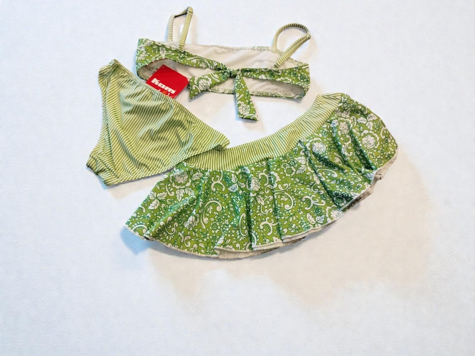 Kom Cecılıa kız çocuk etekli bikini  set