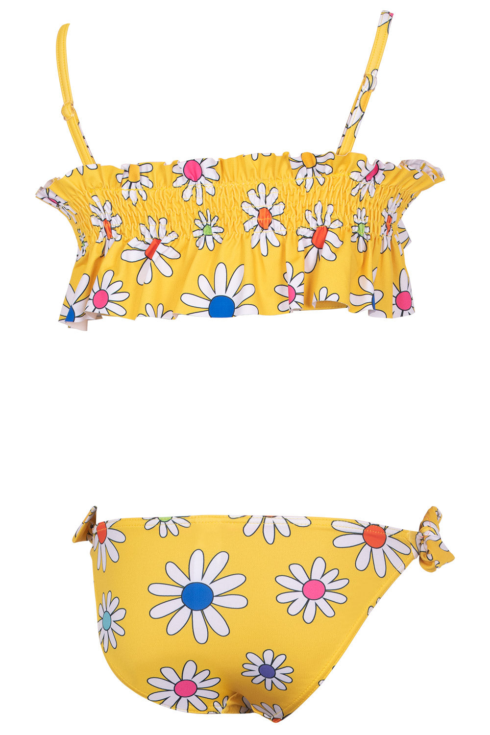 Kom kız çocuk papatya  bikini takım
