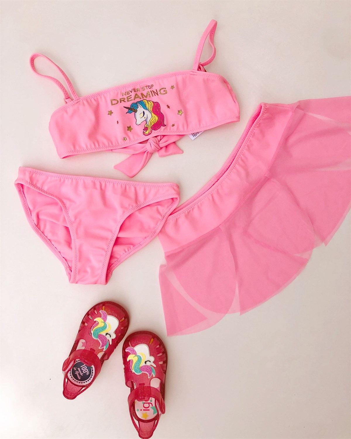 Kom dream 3 lü kız çocuk bikini takım