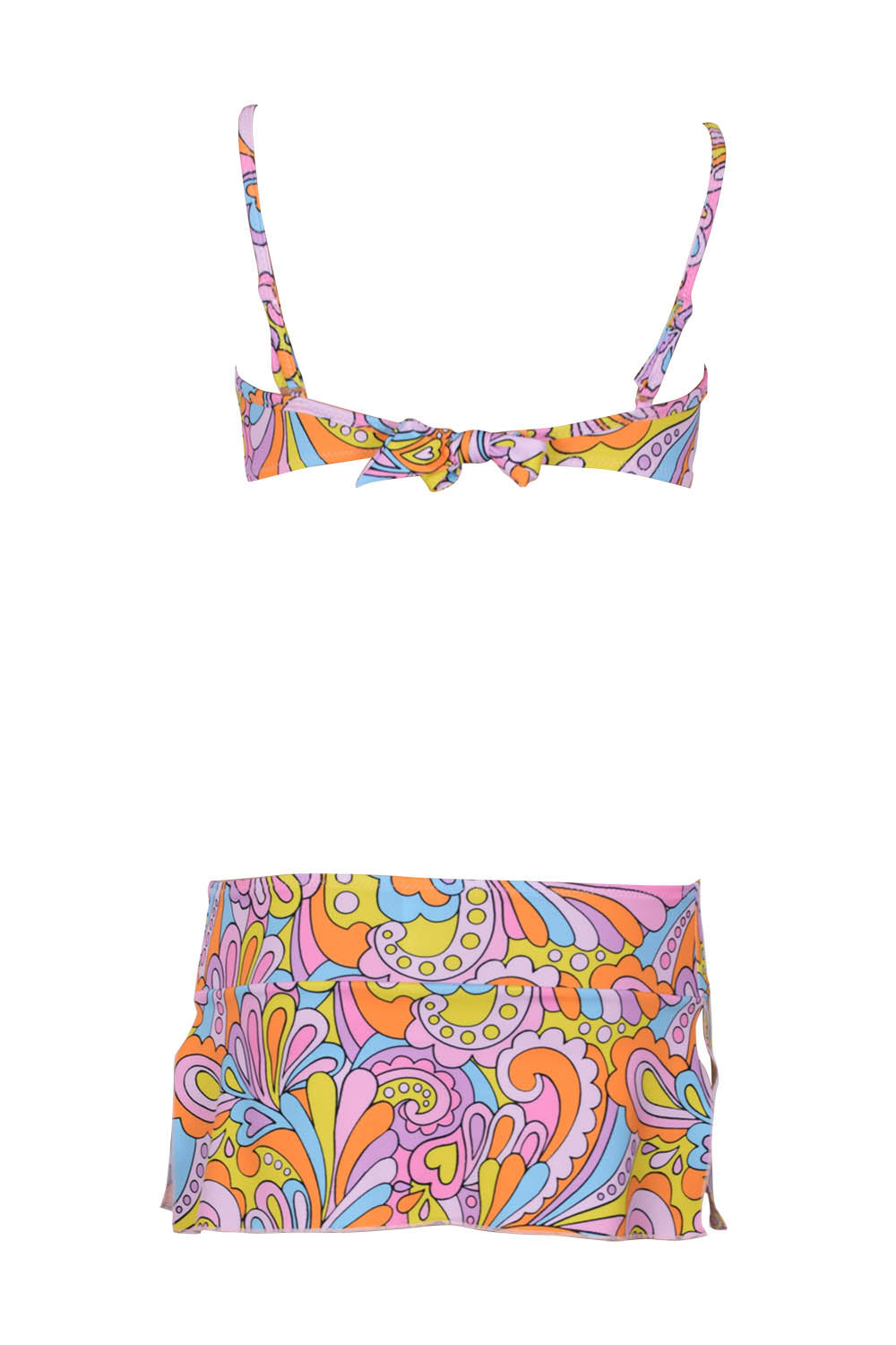 Ever Desenli Etekli Bikini Takımı