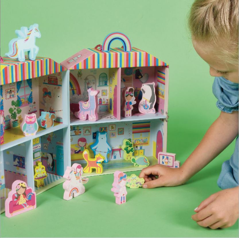 FLOSS & ROCK Ahşap Figürlü Oyun Kutuları