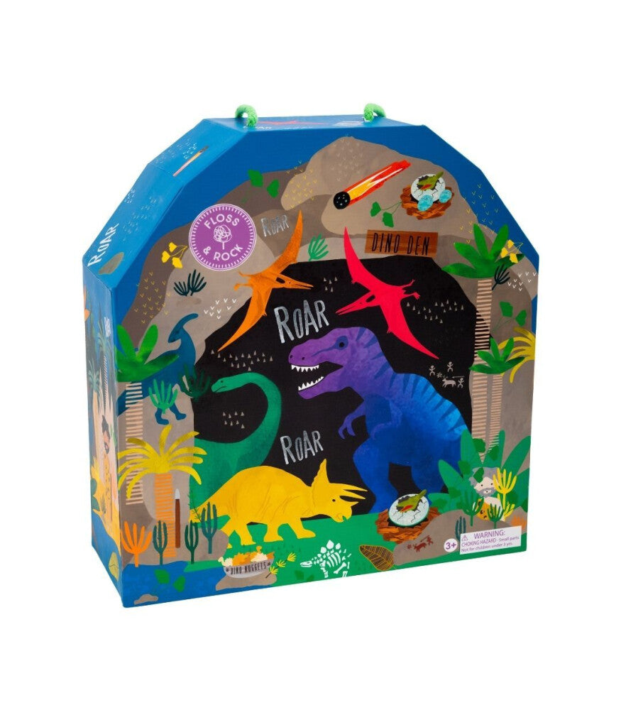 FLOSS & ROCK Ahşap Figürlü Oyun Kutuları / Dino