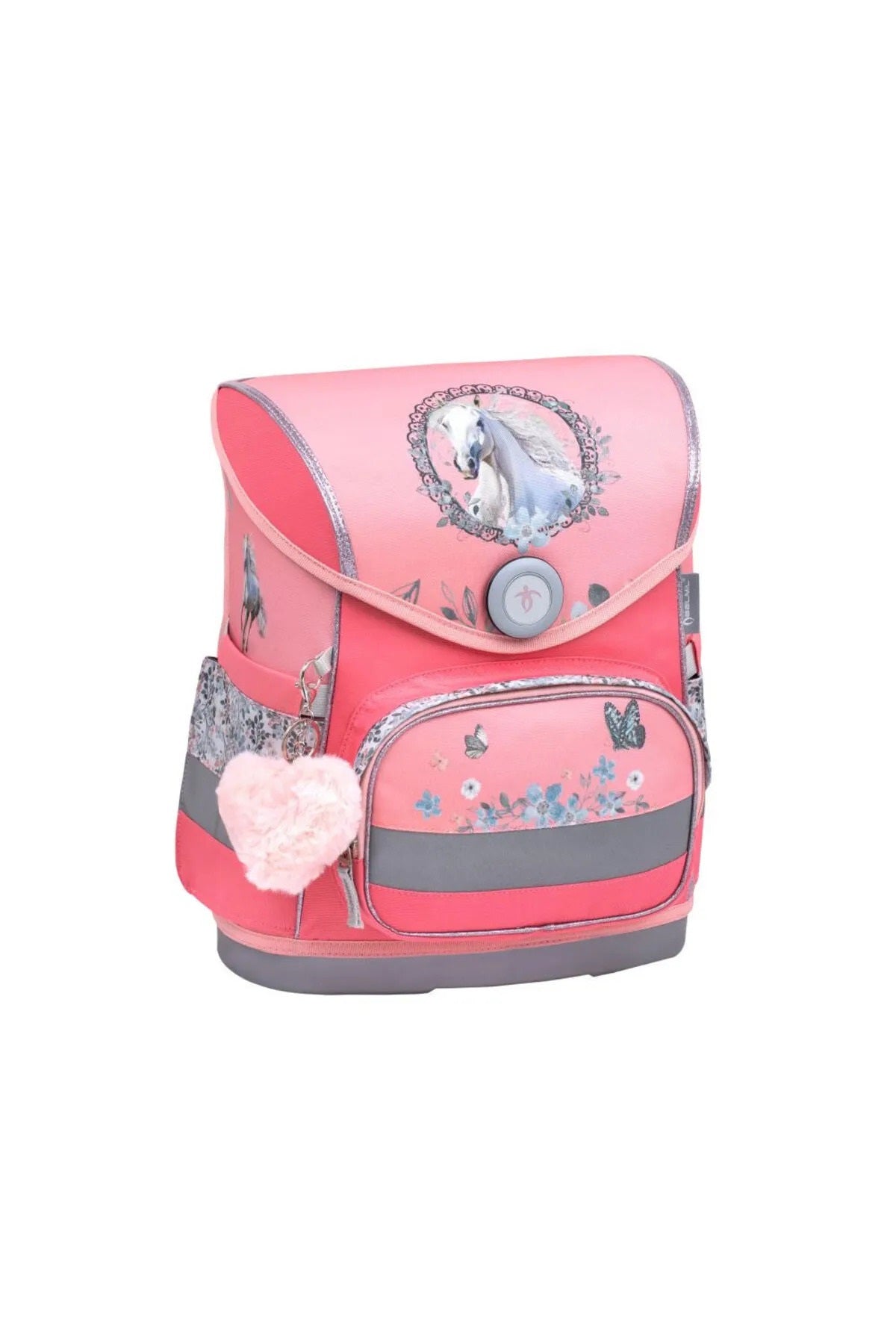 Horse Snowflake Mıknatıslı Okul Çantası