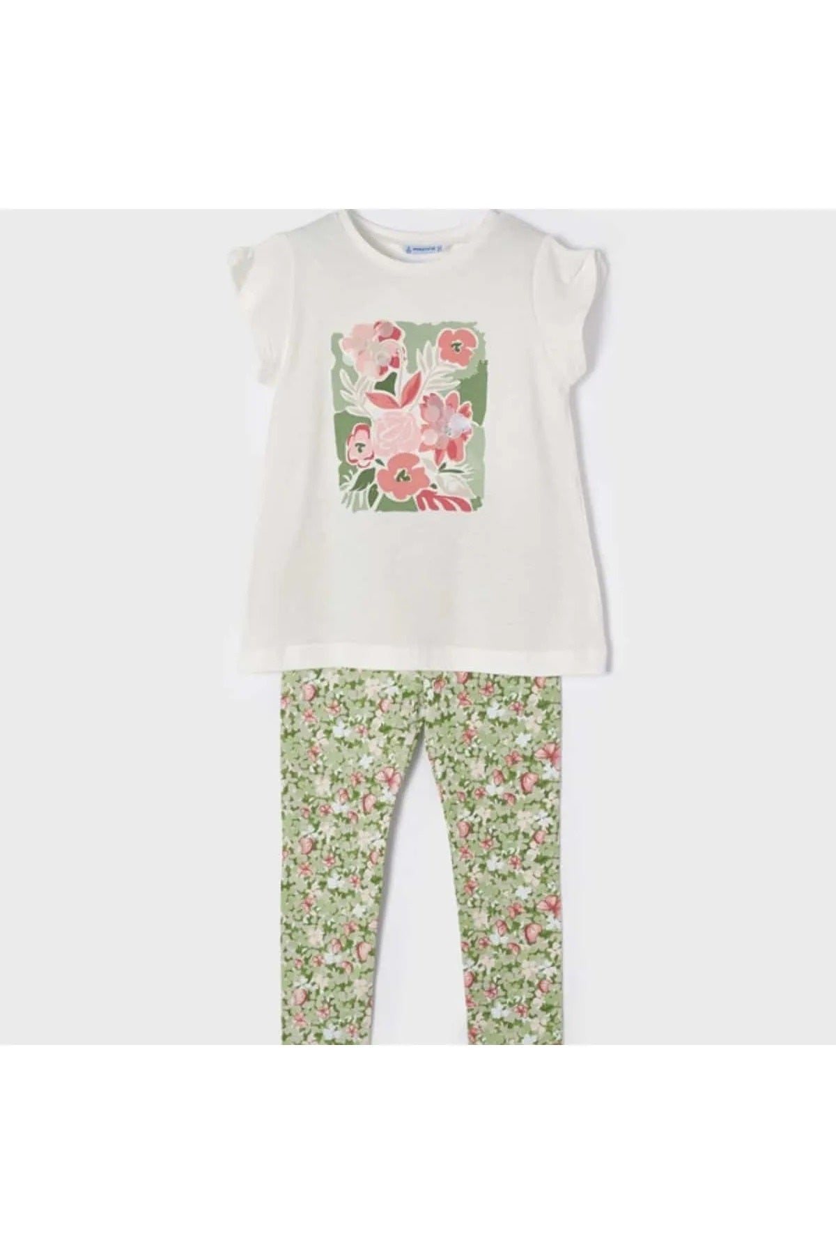 Kız Çocuk Yazlık Tişört Tayt 2 Li Set 3760