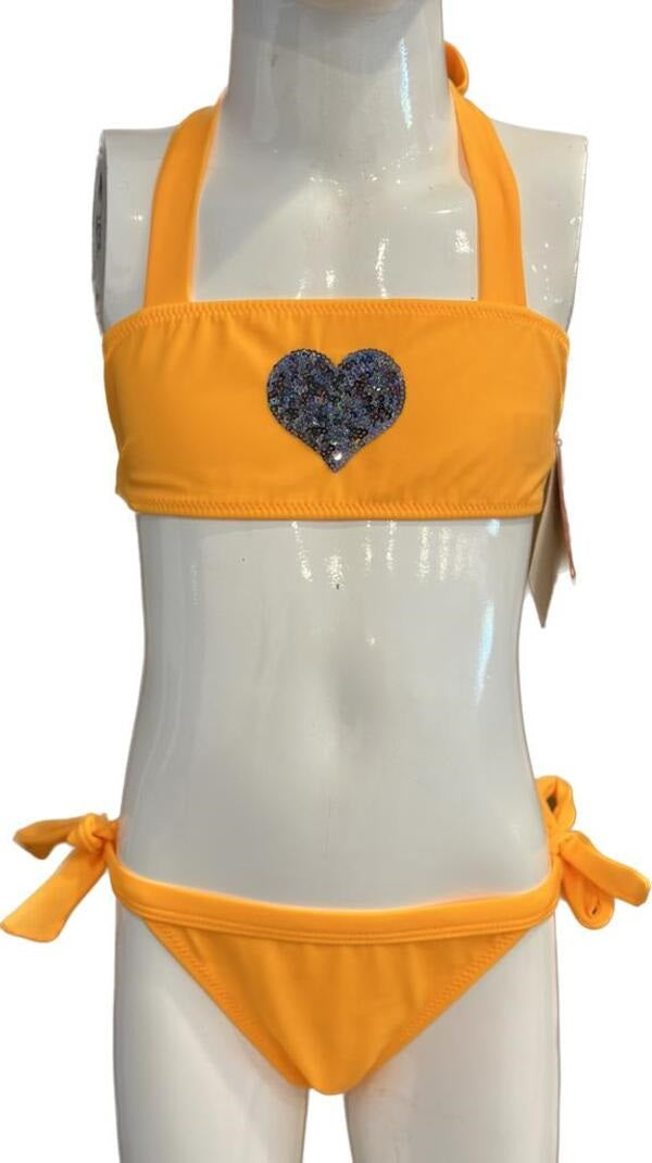 Kom Adore kız çocuk kalpli bikini set