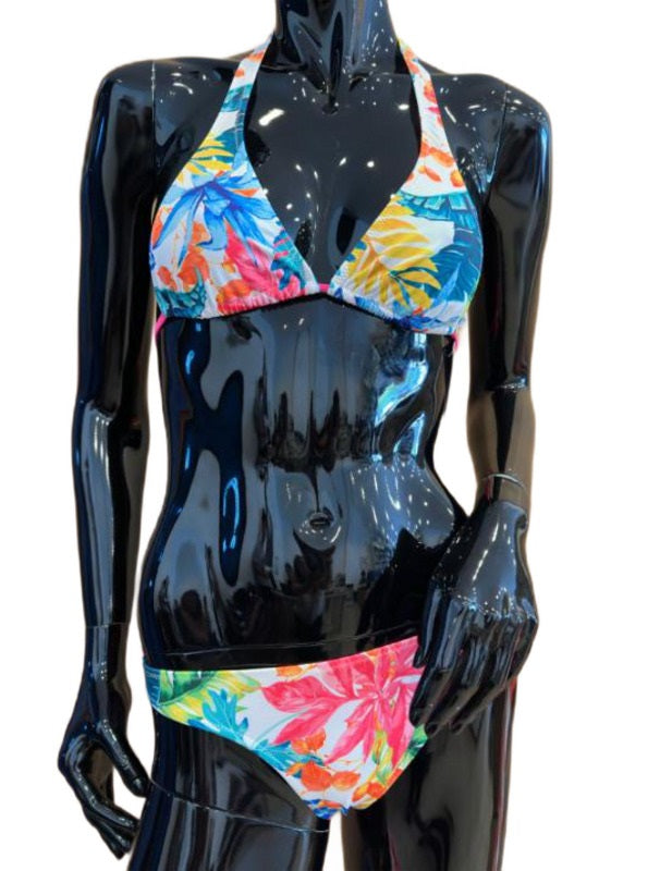 Kom balı kız çocuk 3 parça etekli bikini set