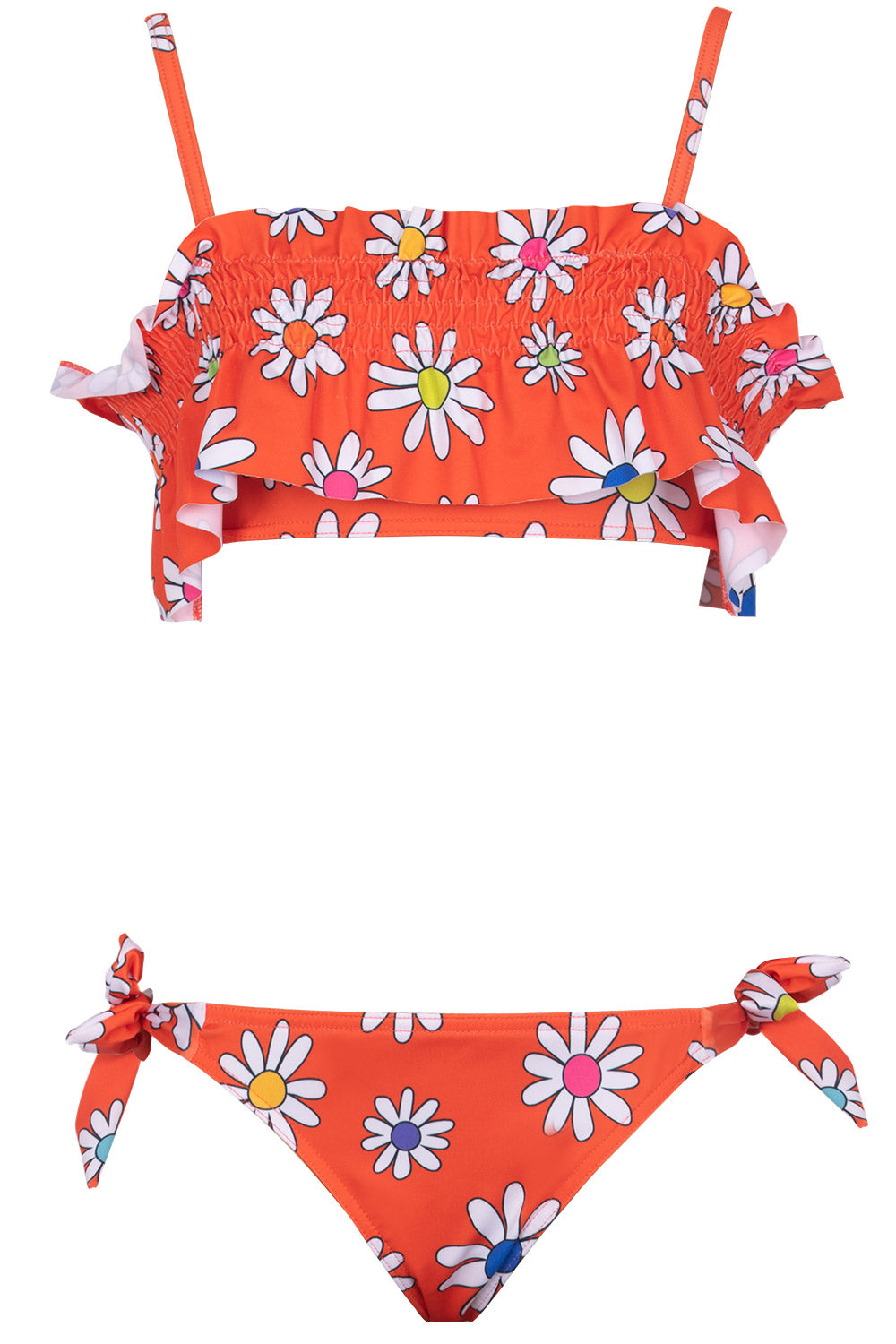 Kom kız çocuk papatya  bikini takım