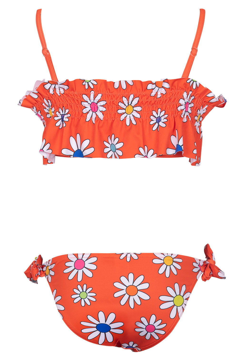 Kom kız çocuk papatya  bikini takım