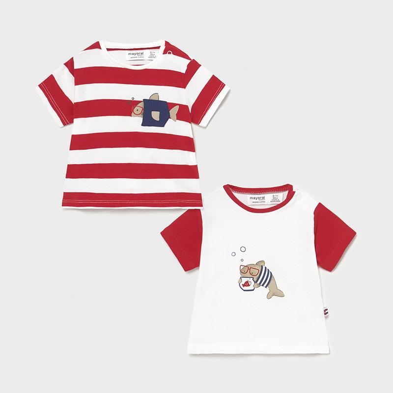 MAayoral erkek bebek 2 li  t-shırt set
