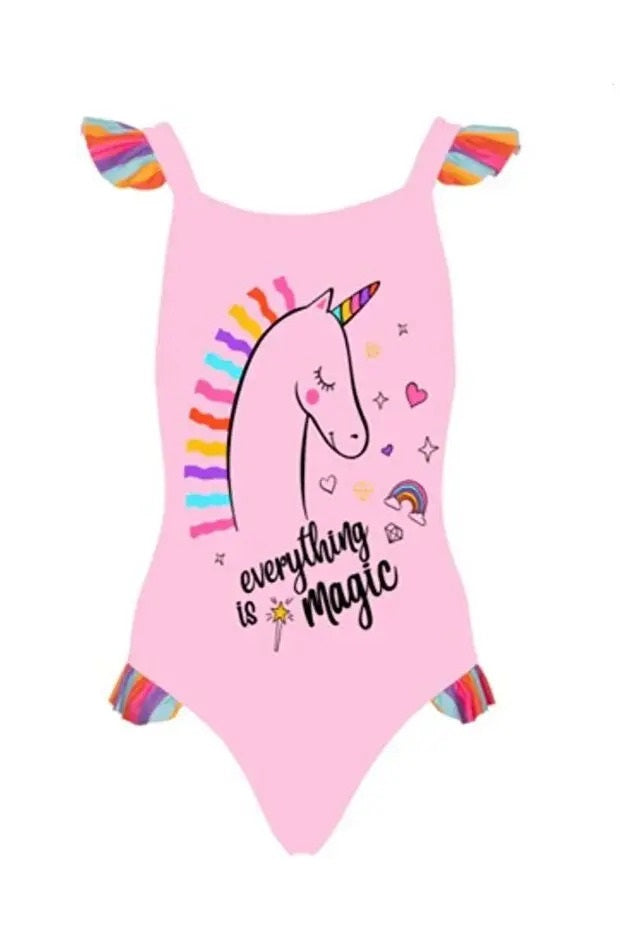Maggie Unicorn Baskılı Çocuk Mayo