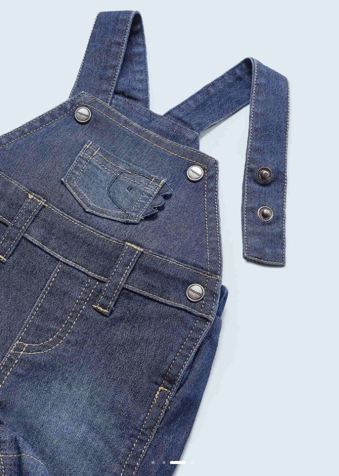 Mayoral erkek bebek denim solapet tişört 2 li set 1628