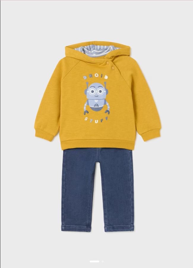 Mayoral Erkek Bebek Sweatshirt  denim Pantolon Takım