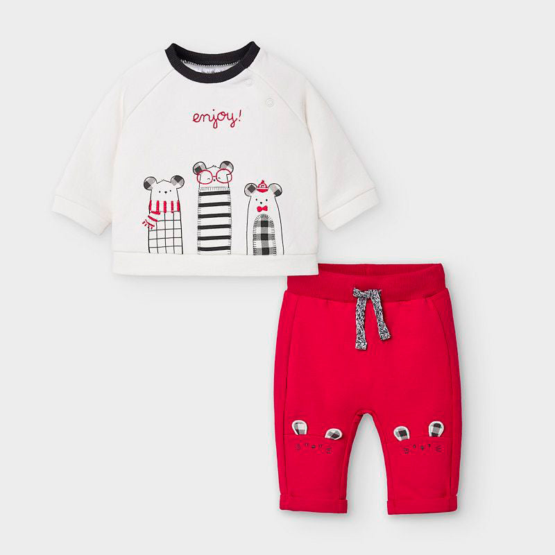 MAYORAL ERKEK BEBEK UZUN KOL SWEATSHIRT PANTOLON 2 Lİ SET