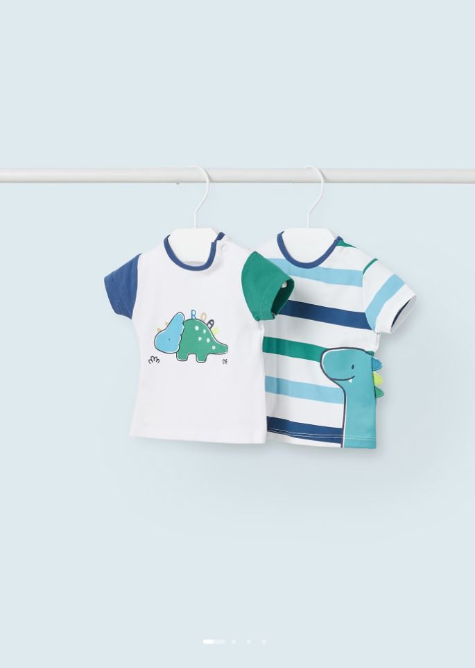 Mayoral erkek  bebek yazlık 2 li tişört  set  1002