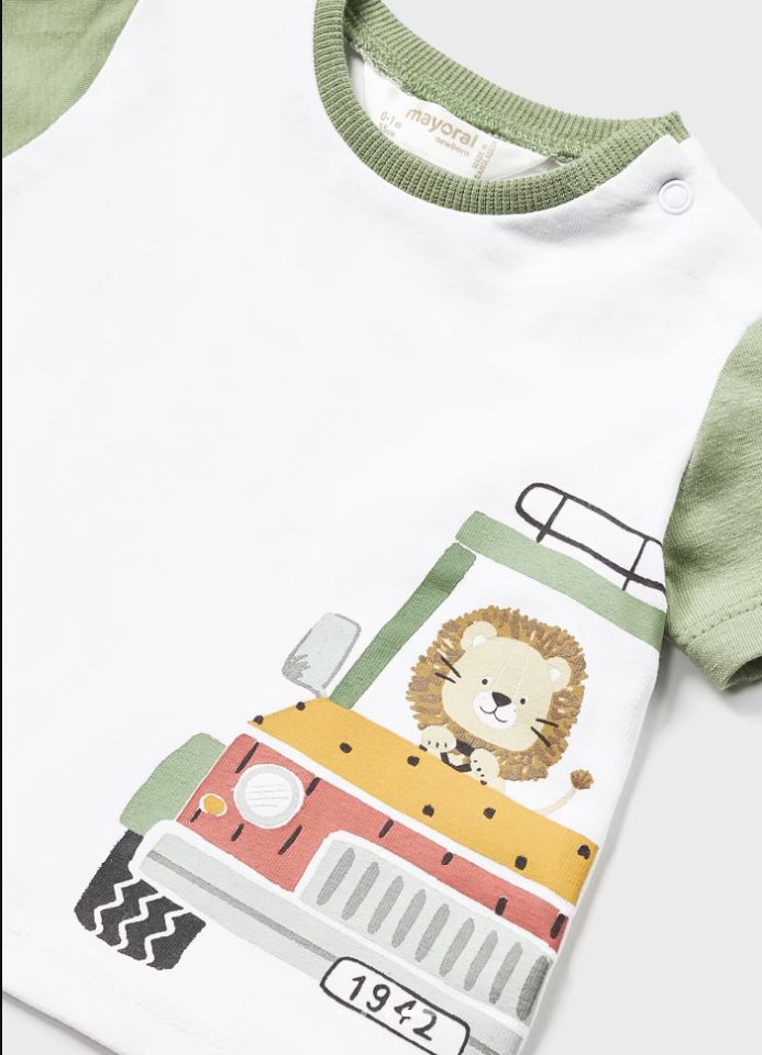 Mayoral erkek  bebek yazlık 2 li tişört  set  1002
