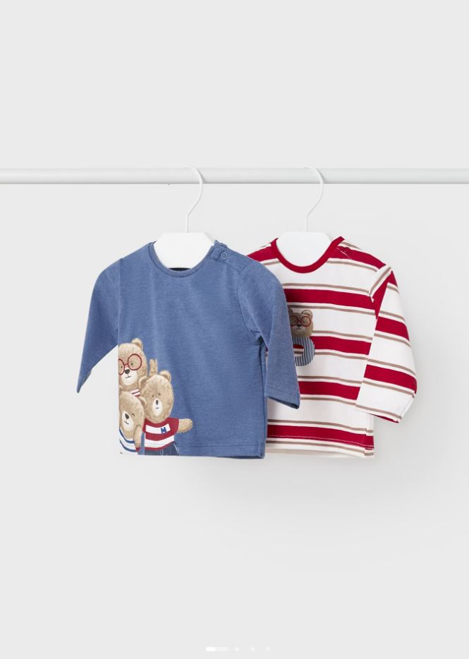 Mayoral erkek  bebek yazlık 2 li tişört set 1003