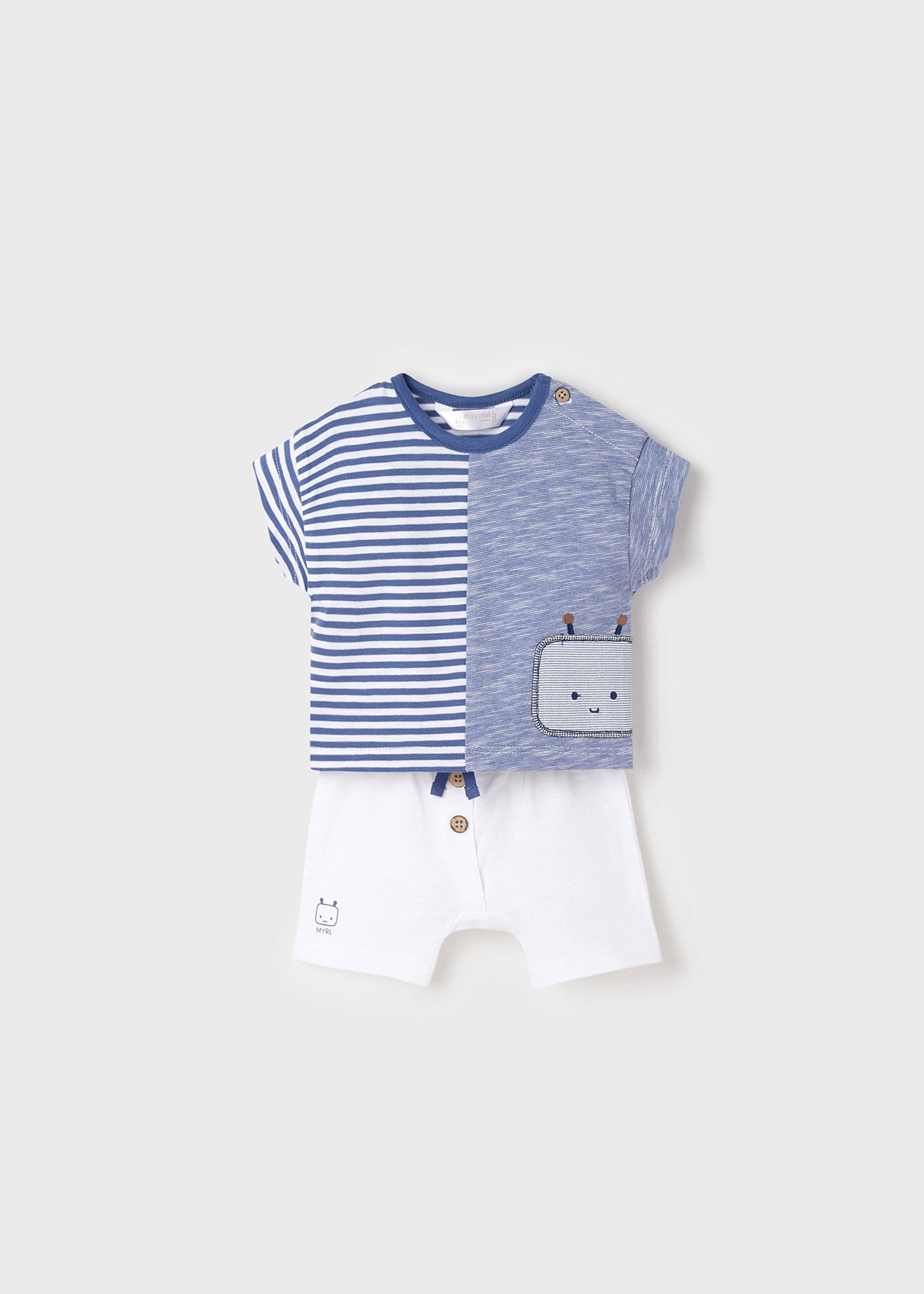 Mayoral erkek bebek yazlık tişört şort 4 lü set 1652