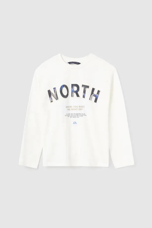 Mayoral Erkek Çocuk Kapartma Baskılı Uzun Kollu Tişört 7072