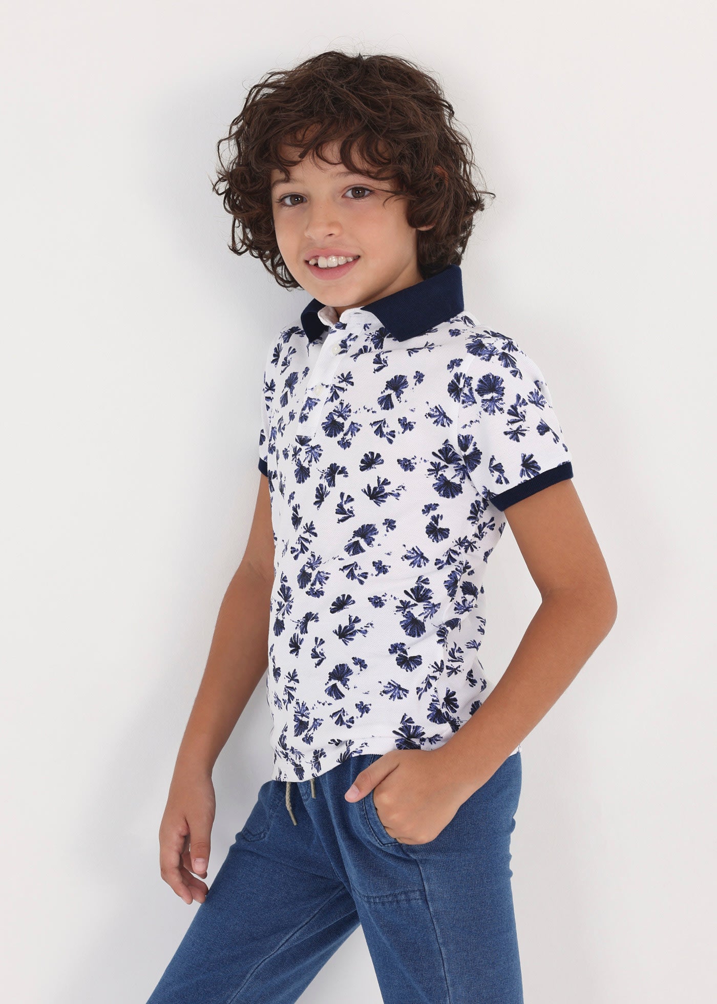 Mayoral erkek çocuk polo yaka tişört 6104