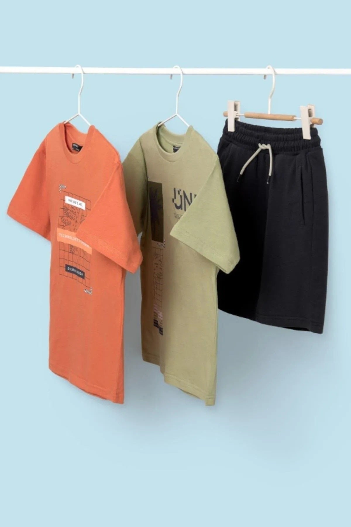 Mayoral Erkek Çocuk  T-shirt & Şort 3lü Set 6669