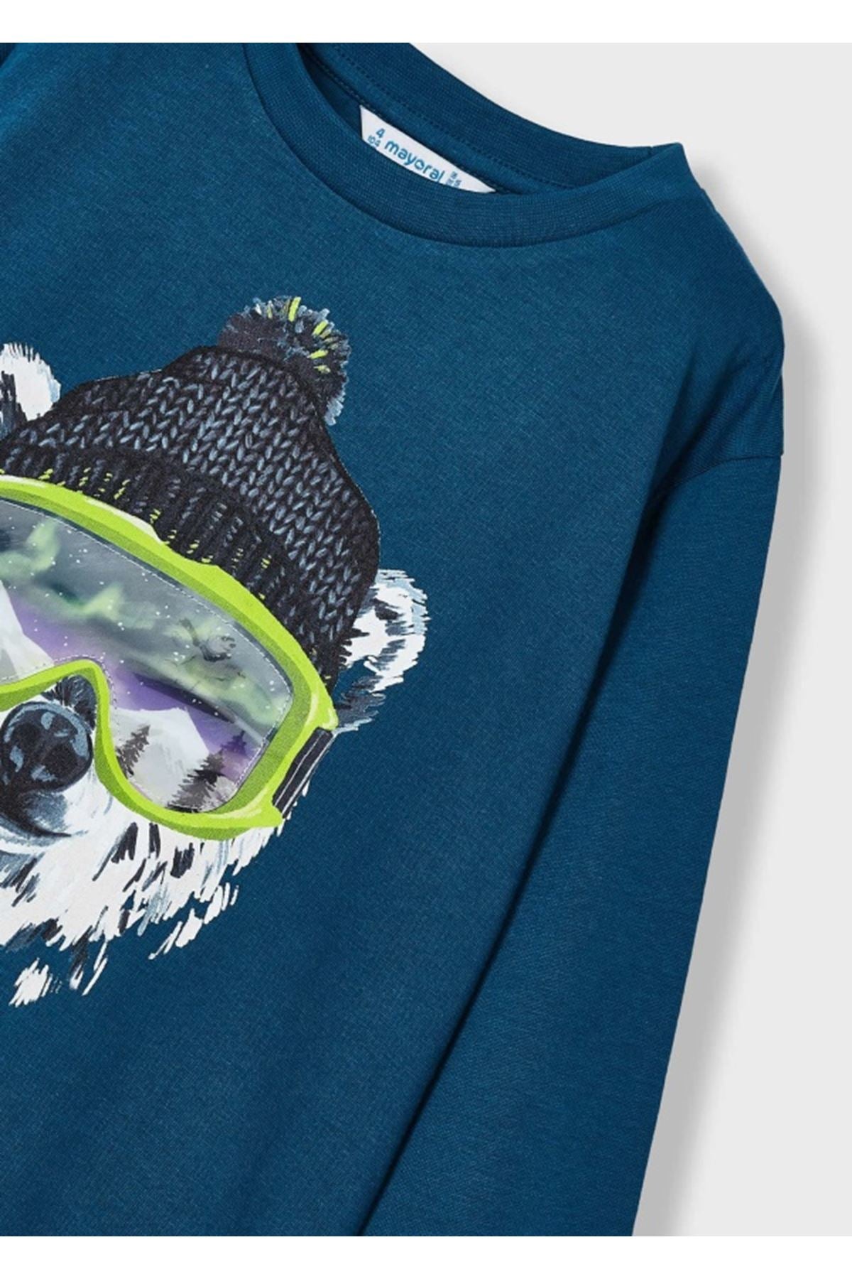 Mayoral Erkek Çocuk Üç Boyut Baskılı Sweatshirt 4036