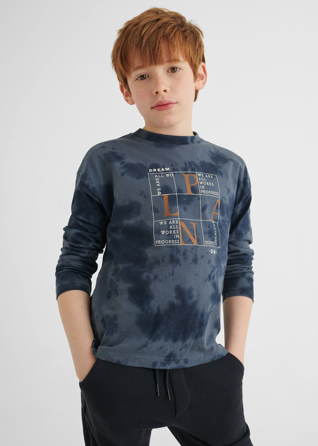 Mayoral erkek çocuk uzun kol batik tişört 7005