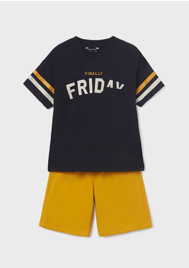 Mayoral erkek çocuk yazlık tişört şort 2 li set 6651