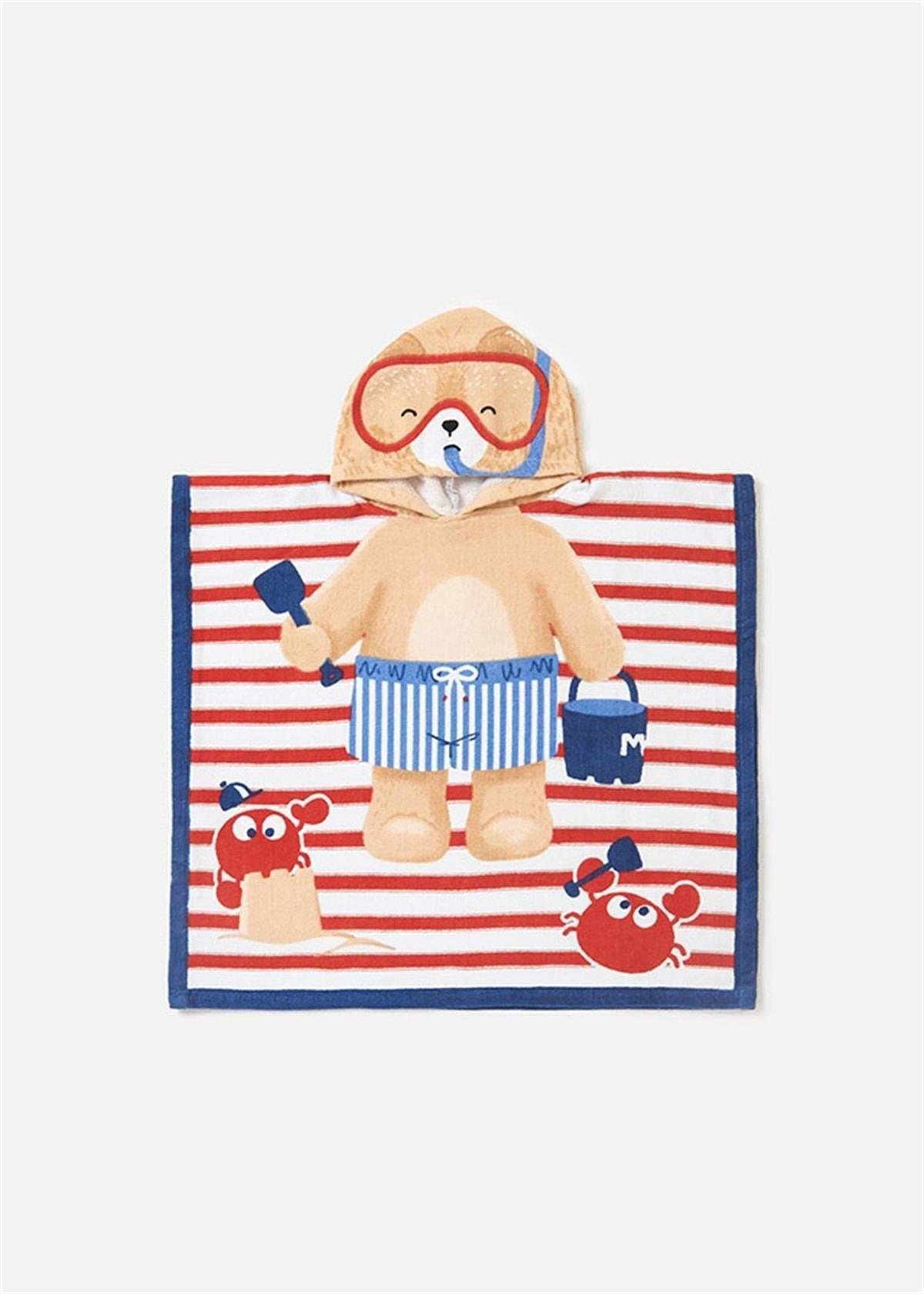 Mayoral kapişonlu panço  havlu 9308