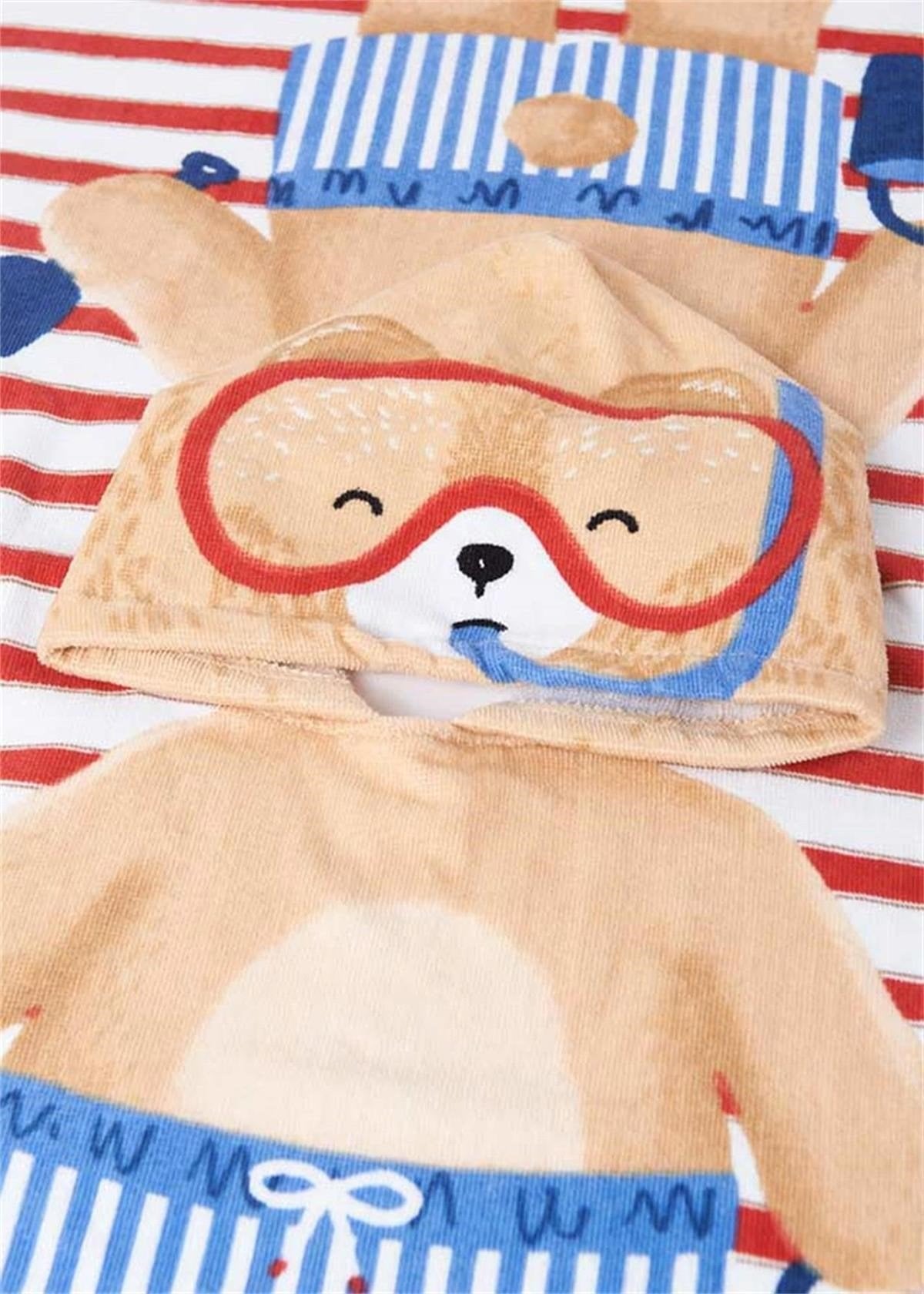 Mayoral kapişonlu panço  havlu 9308